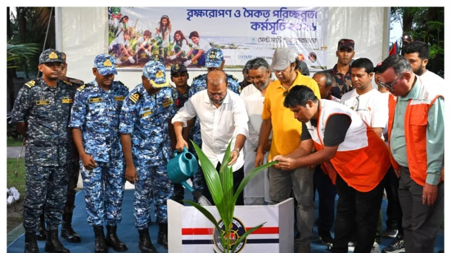 সেন্টমার্টিনে ২০ হাজার চারা রোপণ করবে কোস্ট গার্ড