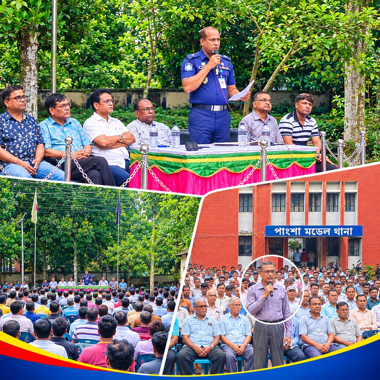 পাংশায় আসন্ন দূর্গা পূজা উপলক্ষে প্রতিটা মন্দিরে কঠোর নিরাপত্তা ব্যবস্থা থাকবে মতো বিনিময় সভায় ওসি শেখ মইনুল ইসলাম